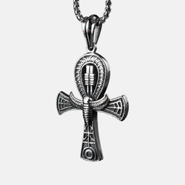 Pendentif pour homme en acier inoxydable Ankh
