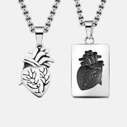 My Heart Stainless Steel Couple Necklace