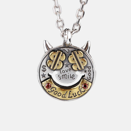 Demon Dollar Sign Sterling Silver Pendant