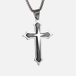 Minimalist Cross Stainless Steel Pendant