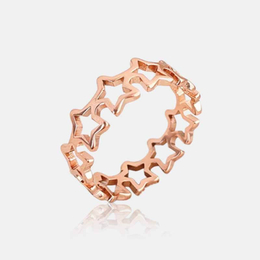 Skeleton Star Stainless Steel Ring