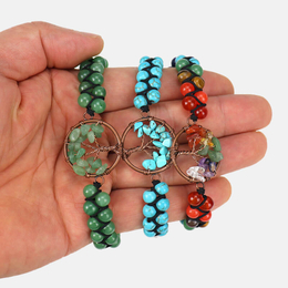 Tree Of Life Stone Adjustable Bohemian Bracelet