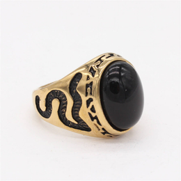 Simple Court Style Stainless Steel Ring