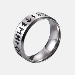 Amulet Symbol Stainless Steel Men's Ring