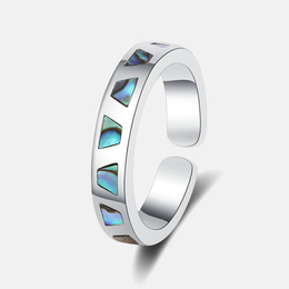 Geometric Triangle Sterling Silver Ring