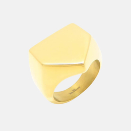 Simple Pyramid Shape Stainless Steel Ring