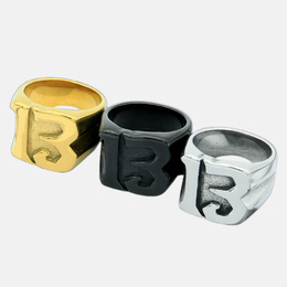 Number 13 Stainless Steel Punk Ring