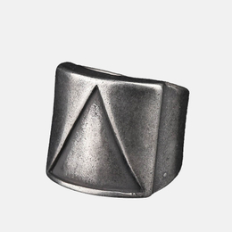 Triangle Minimalism Stainless Steel Men's Ring