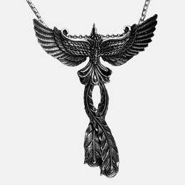 Phoenix Spreads Wings Stainless Steel Men's Pendant