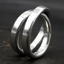 Munchen Winding Sterling silver Men's ring