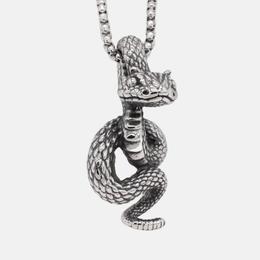 Vintage Snake Stainless Steel Pendant
