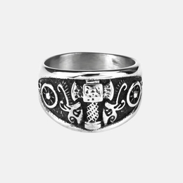 Vintage Thor's Hammer Stainless Steel Ring
