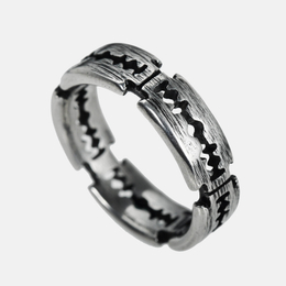 Blade Stainless Steel Men's Razor Ring