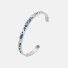 Sun Moon Star Stainless Steel Luminous Bracelet