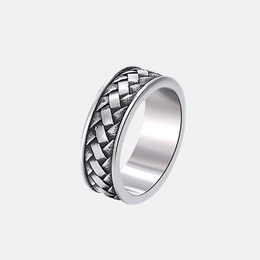 Braided Knot Stainless Steel Ring