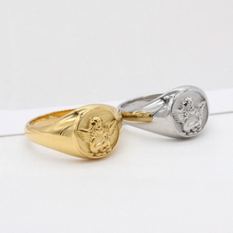 Cupid Stainless Steel Couple Ring