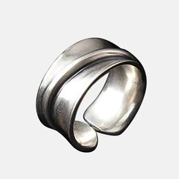 Flare Open Sterling Silver Ring