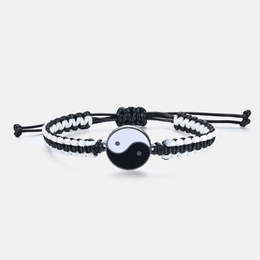 Tai Chi Stainless Steel Braided Bracelet