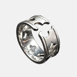 Playing Card Sterling Silver Hollow Ring