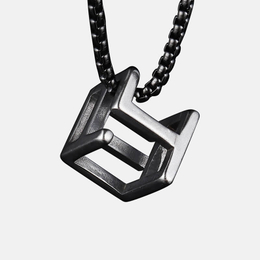 Creative Simple Hollow Cubic Geometry Necklace