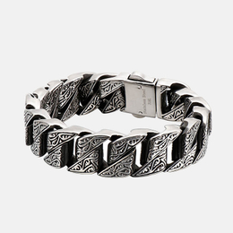 Vintage Pattern Stainless Steel Men's Bracelet