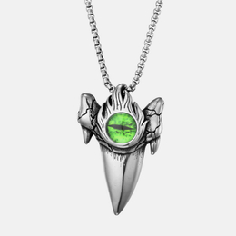 Vintage Arrow Devil's Eye Stainless Steel Pendant
