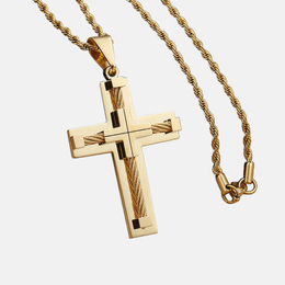 Pendentif Croix Acier Inoxydable Homme