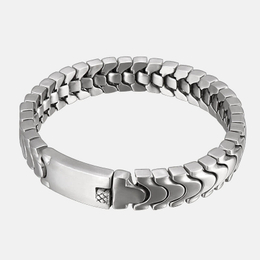 Matte Finish Stainless Steel Minimalist Bracelet