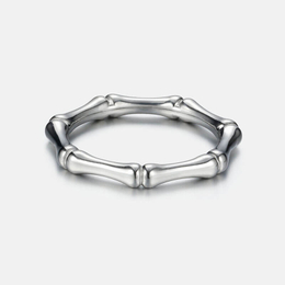 Vintage Bamboo Stainless Steel Ring