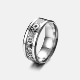 Gear Stainless Steel Men's Ring
