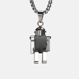 Movable Limbs Robot Stainless Steel Pendant