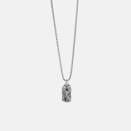 Deformed Pop-Top Can Stainless Steel Necklace