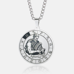 12 Zodiac Stainless Steel Pendant