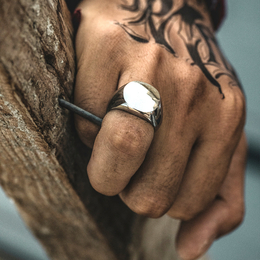 Smooth Round Sterling Silver Ring