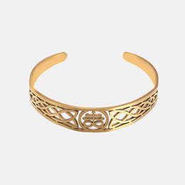 Viking Celtic Knot Stainless Steel Cuff Bracelet