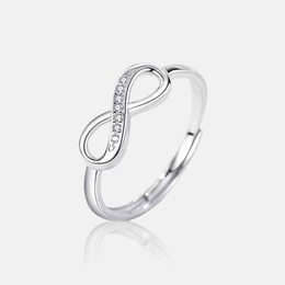 Infinity Symbol Sterling Silver Open Ring