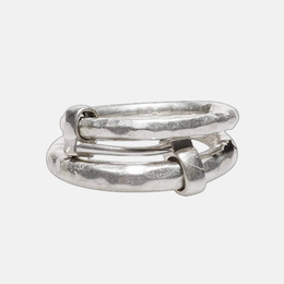 Minimalist Sterling Silver Double Ring