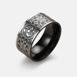 Four Ancient Beasts Stainless Steel Men's Ring