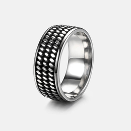 Dots Stainless Steel Band Ring