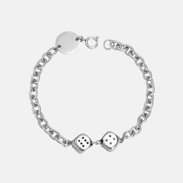 Bracciale Hip Hop in acciaio inossidabile con doppio dado