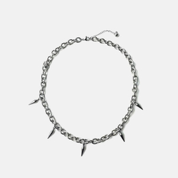 Cuban Chain Punk Rivet Stainless Steel Necklace