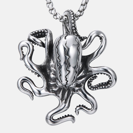 Octopus Sea Monster Stainless Steel Pendant