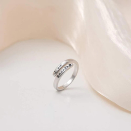 I Am Enough Sterling Silver Adjustable Ring
