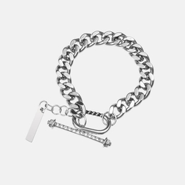 OT Cuban Link Stainless Steel Bracelet