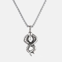 Punk Snake Shape Stainless Steel Retro Pendant