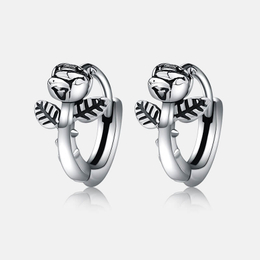 Minimalist Rose Stainless Steel Earrings