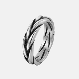 Geflochtener Haarring aus Edelstahl
