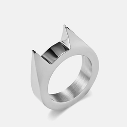 Survival Cat Ear Stainless Steel Safety Ring