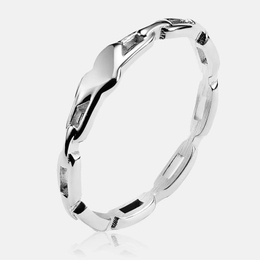 Love Hollowed Stainless Steel Ring