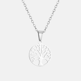Fashion Hollow Tree of Life Stainless Steel Pendant